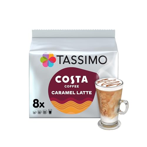 Tassimo Costa Caramel Latte Coffee Pods Pack of 8