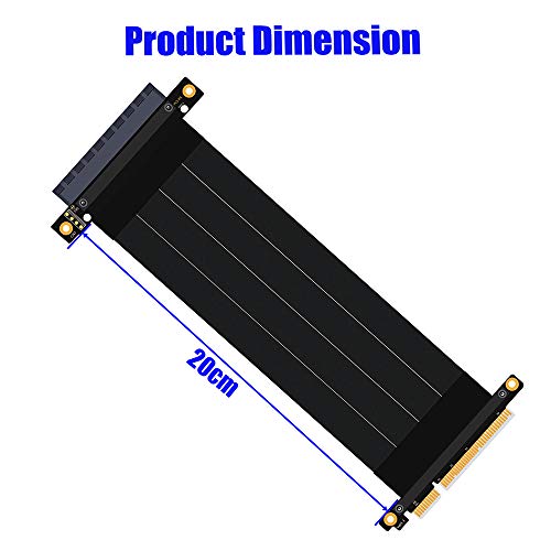 Superpuls  Pcie Riser Cable Pci-E Pci Express 8X Extension Pci-E 8X Card(180 Degree 20Cm Extension Cord #TOP1