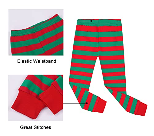 Benaive Boys Christmas Pajamas Kids Xmas Holiday Pjs 100% Cotton, 2-Piece Boys Sleepwear Long Sleeves Set Size 6 - image 6
