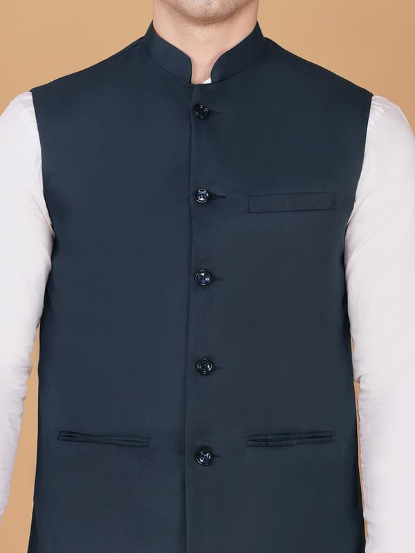 Image of DEIFIC Bandi Modi Koti, Nehru Jacket for Men, Cotton Waistcoat for All Occasion: Diwali, Wedding, Ethnic, Office Party, Formal & casual Look