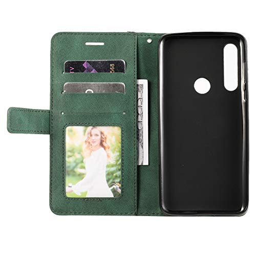 Case For Motorola Moto G Power Case Cover,Case For Motorola Moto G8 Optimo Maxx Xt2041Dl / Moto G Power Xt2041-4 Xt2041-6 Xt2041-7 / Moto G8 Power (Us Version) Case Flip Pu Leather Cover Green #TOP3