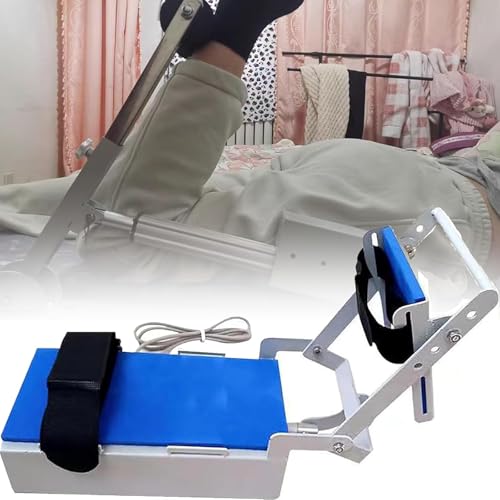MObyat Dispositivo Eléctrico Entrenamiento Rehabilitación Rodillas Piernas, Dispositivo Entrenamiento Rehabilitación Tobillo con Control Remoto, Ajuste Ángulo 0°-170° Y Ejercicio Enderezamiento 0±5°