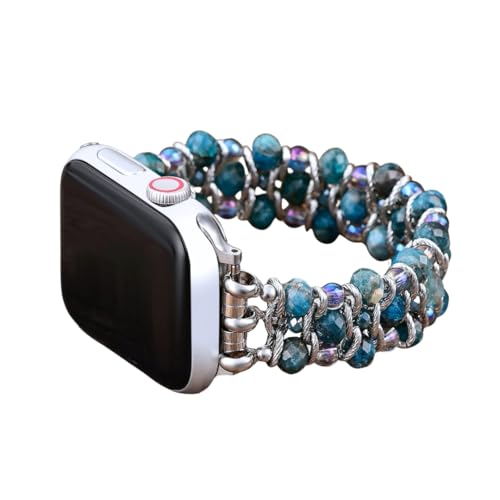 Cape Diablo Smart Watch Band for Women - Handmade Gemstone Strap - Compatible with 38mm-45mm Apple Faces