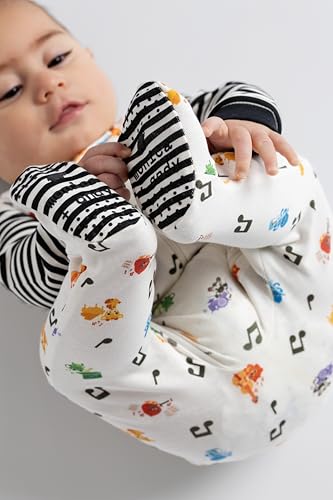 Image of MONICA + ANDY One Piece Baby Pajamas, 100% Organic Baby Clothes for Girls and Boys, Sizes For Newborn and Infant