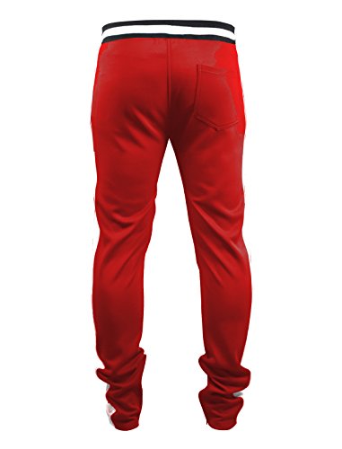 Image of SCREENSHOT Screenshotbrand Mens Hip Hop Slim Fit Track Pants - Athletic Jogger Bottom with Side Taping
