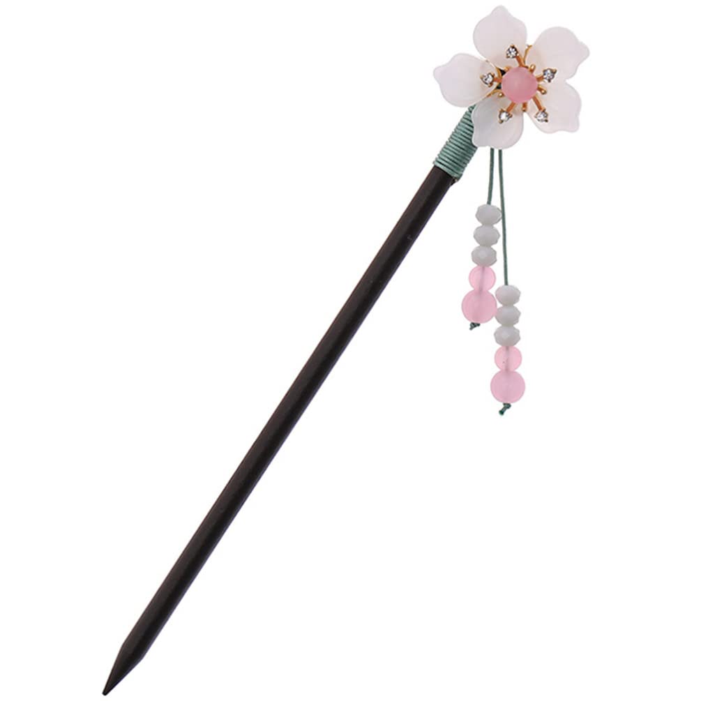Resin Hairpin with Tassel - Vintage Floral Hair Stick for Women - 6.3 Inches Amazon.com : 3 PCS Pearl Chinese Flower Hair Sticks Vintage  main image 2