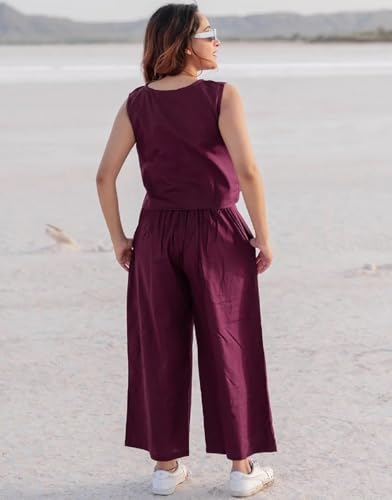 Image of FABNEX Stylish Sleeve Less Co Ord Set for Women | Co Ord Set for Women (K-131-134)