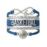 Infinity Collection Basketball Bracelet- Charm Bracelet- Girls Basketball Jewelry - Perfect Basketball Gift