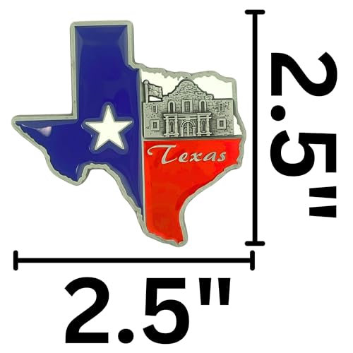 Imán decorativo forma Texas 2.5 pulg miniatura 3