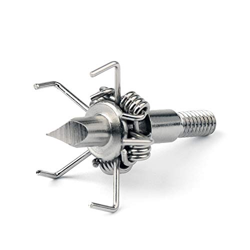 Jocoo 12Pk Archery Judo Broadheads Points Tips + 1Pk Storage Box, 100Grain Paw Point 4Mm Steel Arrowheads For Hunting Small Animals (Sharp) #TOP1