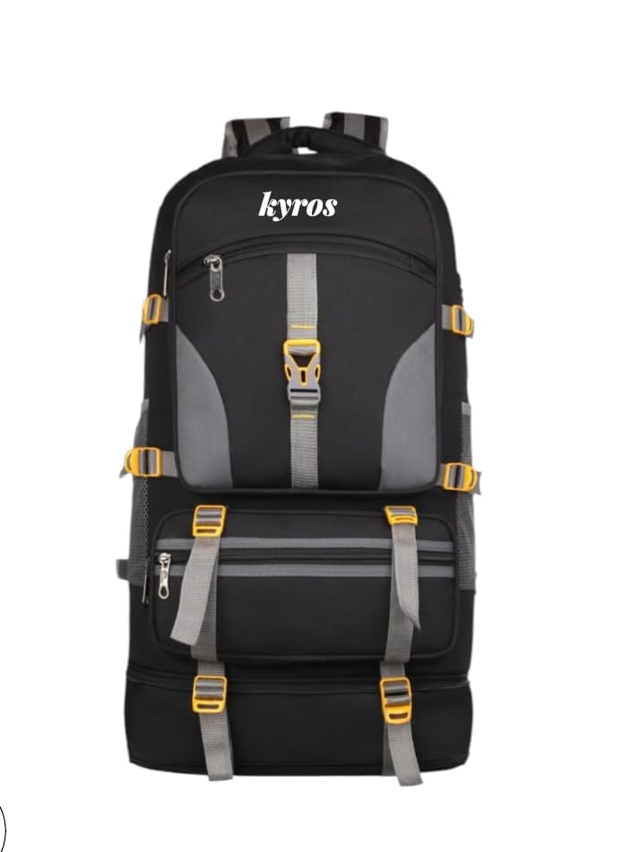 Large 60 L Laptop Backpack 60 Litres Curve Water Resistant Rucksack For Hiking Trekking And Travel - Unisex