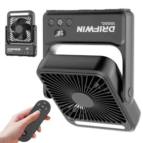 Magnetic Cruise Approved Fan with Night Light 10000mAh Ultra-Slim Travel Fan 4-Speed Hook Design Portable Fan for Cruise Ship Cabin Bedroom Sleeping Camping Travel & Cruise Essentials 2026