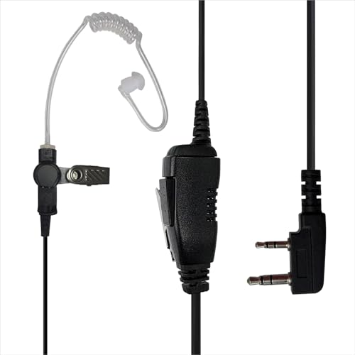 Auricular Kenwood PKT-300 compatible con NX-340 y TK-3160 de 2 pines para walkie talkie