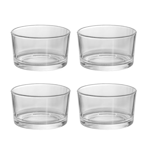 Tefrine Dessert Bowls Set of 4, 200ml Perfect for Serving Cream, Mousse, Panna Cotta and Fruit, Perfect for Parties and Gatherings