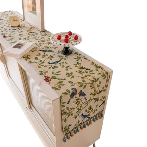 Caminos de Mesa, borlas Americanas, Decoraciones navideñas, Mesa de Comedor, Zapatero, Funda de Piano (2 33)