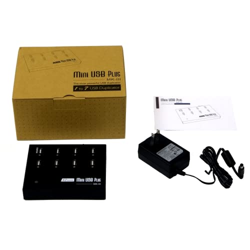 Image of [New Update Version] EZ Dupe 1 to 7 Mini USB Plus MK III Duplicator - Standalone USB Flash Media Thumb Drive Compact Copier (DM-FU0-8V07B)