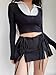 QARMAX Women Pleated Mini Skirts for Women Skirt, Women Mini Skirts Mini Skirts Sexy Skorts (A,S)