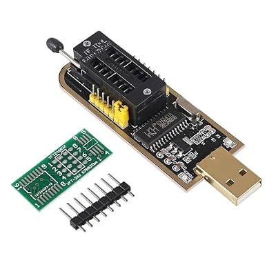 2Sets SOIC8 SOP8 Test Clip for EEPROM 93CXX/25CXX/24CXX + CH341A 24 25 Series for EEPROM Flash BIOS USB +1.8V Adapter + Soic8 Adapter Programmer Module Kit