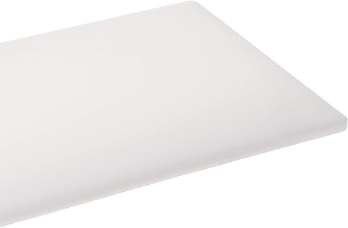 Miniatura 2 de Tabla de cortar de plástico 12x18 1/2" de espesor blanco, uso comercial aprobado por NSF