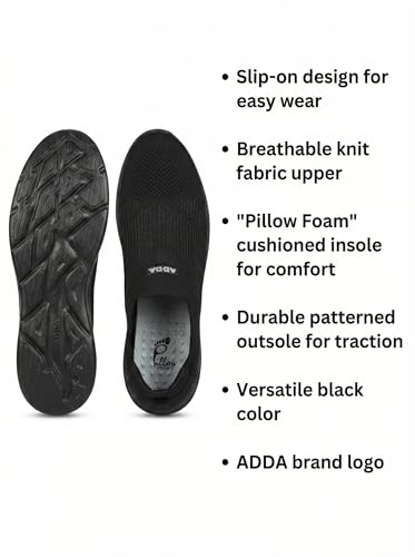 Image of Adda (Label Men's Sports Shoes with Memory Foam Cushioned Insole|Running Walking Gym Training Jogging Athletics|Comfortable & Stylish|Casual & Lightweight|Slipon Sneaker Gent's & Boy's...