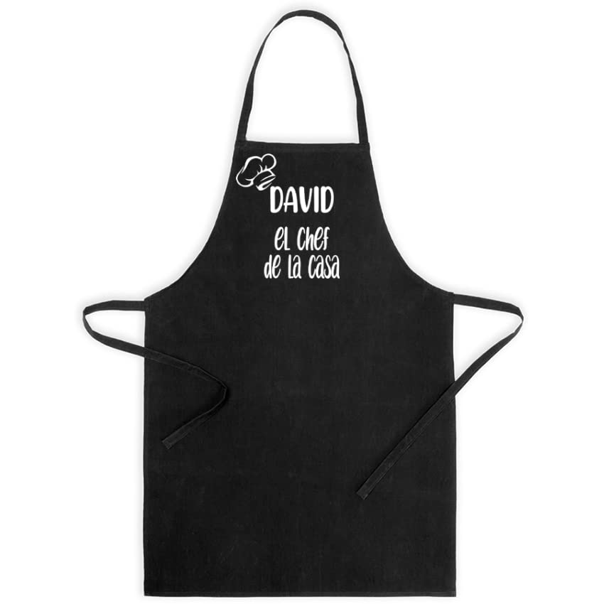 Delantal. Personalizado con tu Nombre. Soy el/la Chef de la casa!!