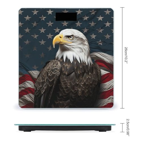 Báscula digital de baño con diseño de águila calva miniatura 2