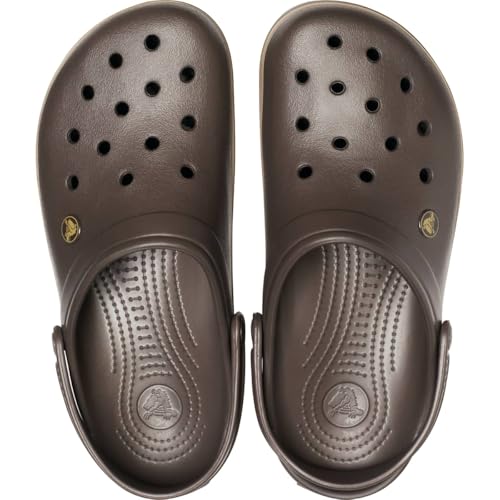 Image of Crocs Unisex Adults Crocband Clog Water Lightweight Pool Comfort Shoes - Black /White - M4 /W6