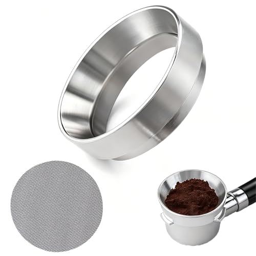 51mm Coffee Dosing Funnel - Magnetic Aluminium Espresso Dosing Ring for 51mm Portafilters, Essential Coffee Accessories for Baristas & Home Use
