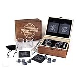 DAS PERFEKTE GESCHENKSET: Die ForYou24 Whisky-Box wird jedem Scotch, Bourbon oder Single Malt Liebhaber ein Lächeln ins Gesicht zaubern. Hochwertige Verabreitung treffen auf zeitlos rustikales Design. Perfekt zum Vatertag, Geburtstag oder zu Weihnachten!