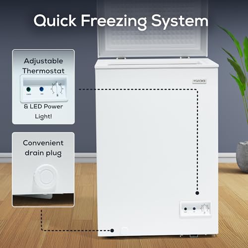 23% Off Igloo 3.5 Cu Ft Upright Deep Freezer Chest - Image 5