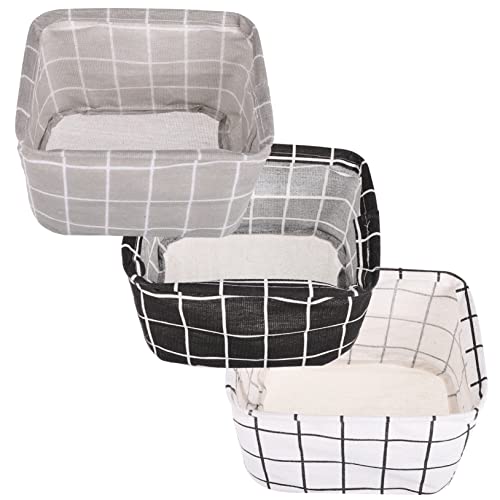 Luxshiny 3Piezas Cesta de Almacenamiento de Organizador de Hogar y Oficina Colores y Gran Capacidad Ropa