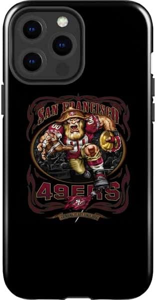 Skinit Impact Phone Case Compatible with iPhone 14 Pro Max - Officially Licensed Liquid Blue NFL San Francisco 49ers Running Back Design
