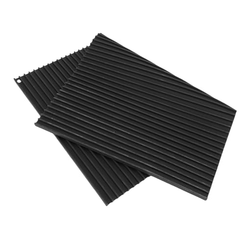 Tapis de séchage de vaisselle en silicone auto-drainant noir - 7