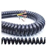 Przedłużacz zwinięty 4-żyłowy kabel spiralny ze sprężyną Rozciągliwy drut 24AWG 0,2 mm 20AWG 0,5 mm 17AWG 1,0 mm 14AWG 2,0 mm(1.2 Meters,24AWG0.2MM)