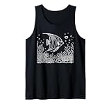 Gli appassionati di pesci, barriere coralline e oceani adoreranno questo design dettagliato. Ideale anche per biologi marini ed esperti di fauna ittica.