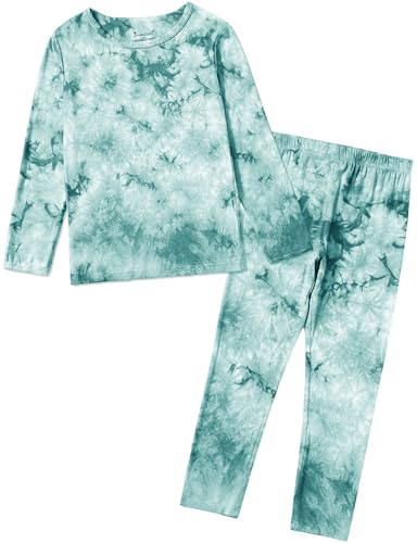 Jimonda Kids Soft Rayon From Bamboo Sleepwear Long Sleeve Boys Girls Pajama Outdoor 2-Piece...