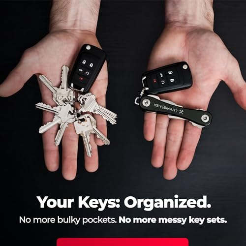 KeySmart Robusto – Porta-chaves multiferramentas com abridor de garrafa e clipe de bolso (até 14 cha