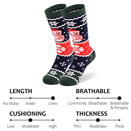 HYSENM 2 Paar Skisocken Kinder Thermo Wintersocken Warm Kniestrumpf für Jungen und Mädchen Weiche Winter Sportsocken atmungsaktive Snowboardsocken – Bild 4