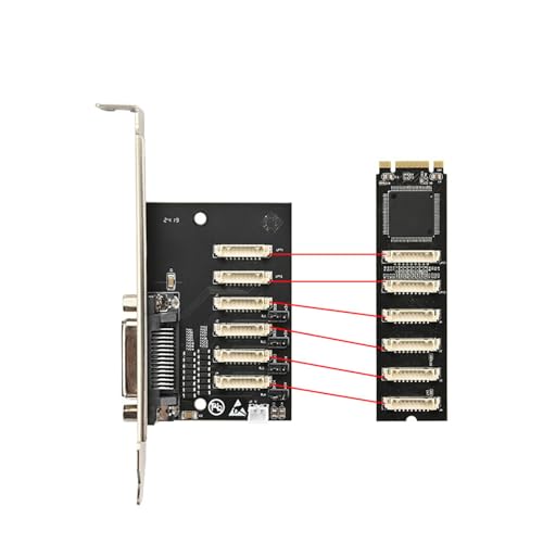 Adaptador serie RS232 M.2 M+B Key para expansión de PC y comunicación de datos 5
