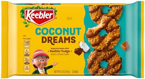 Keebler Fudge Cookies, Coconut Dreams, 8.5oz