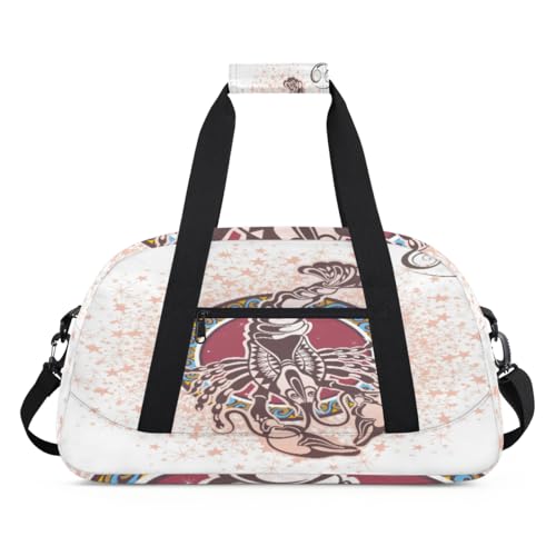 Borsa da viaggio per bambini con stampa cancro per ragazze e ragazzi borsa da per il weekender durante la notte da da 24 l da palestra per sport e pratica Colore 24L