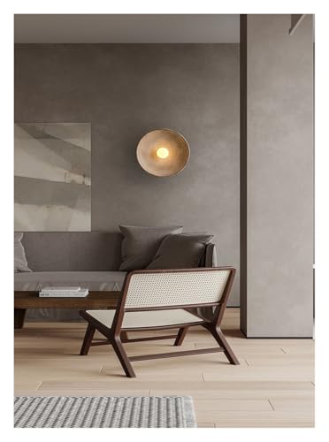 Applique murale japonaise en spirale pour un éclairage décoratif rond et naturel