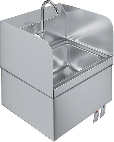 Stainless Steel Wall-Mounted Hand Sink with Pedals
