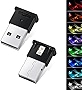 Ouzorp 2 Pcs Mini USB LED Light, 8 Colors RGB Car LED Interior Lighting DC 5V Smart USB LED Atmosphere Light Laptop Keyboard Light Home Office Decoration Night Lamp Adjustable Brightness