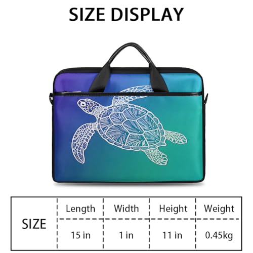 Maletín para laptop 15 pulgadas con patrón tortuga marina miniatura 2