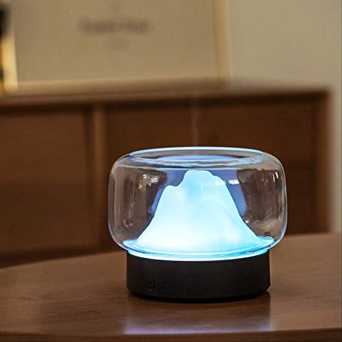 GJJDF Humidificador ultrasónico de Aire Aromaterapia 400ml Aceite Esencial y Color Humidificador de luz LED Federación de Rusia Gris Claro