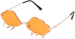 1 Par De Óculos De Sol Em Forma De Nuvem Óculos De Sol Sem Aro Para Mulheres Óculos De Sol Anos 90 Óculos De Sol Em Forma De Nuvem Óculos De Sol Grandes Para Mulheres