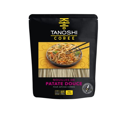 TANOSHI - Nouilles Coréennes de Patate Douce à Cuire - Pour Japchae - Sans Gluten - Paquet de 210 g Cover