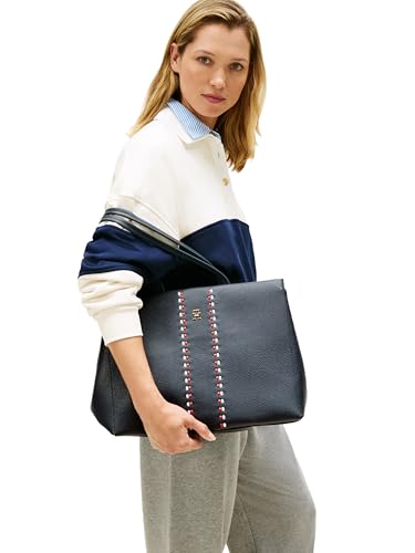 Bolso Tote Grande de Mujer Tommy Hilfiger con Cierre miniatura 2