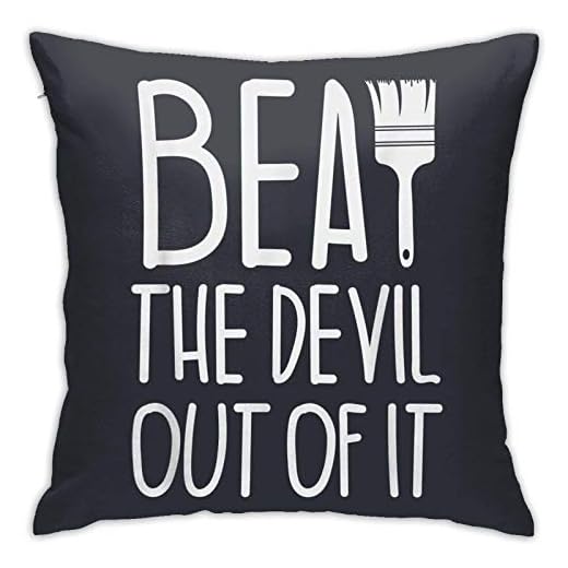 Pillow Covers Vardagsrum bäddsoffa heminredning Just Beat The Devil Out of It Örngott för olika scener 45cm x 45cm